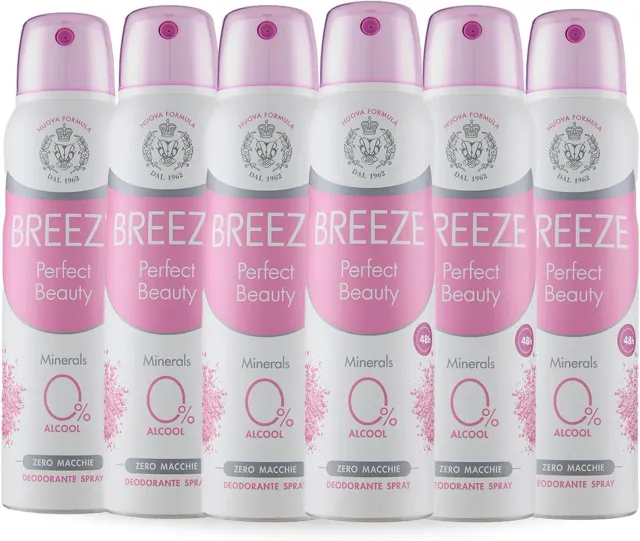 Breeze Perfect Beauty Spray Donna 6x150 ml rosa