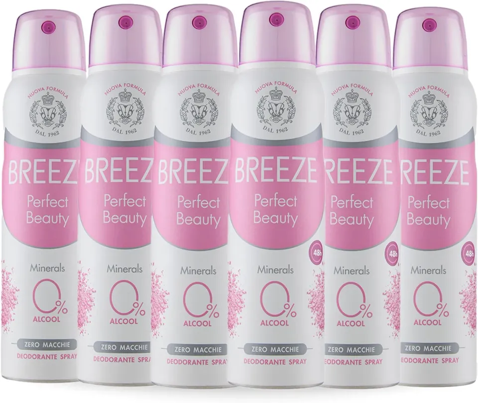Breeze Perfect Beauty Spray Donna 6x150 ml rosa