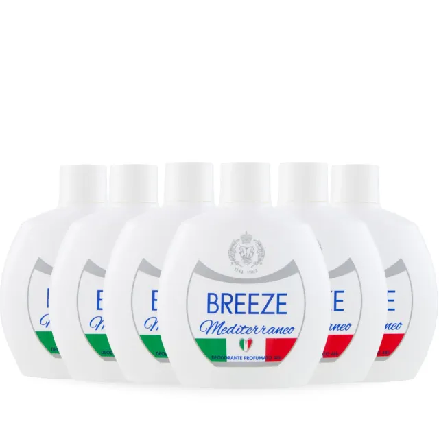 Breeze Mediterraneo deodorante squeeze 6x100 ml 48h