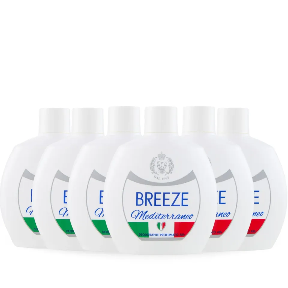 Breeze Mediterraneo deodorante squeeze 6x100 ml 48h