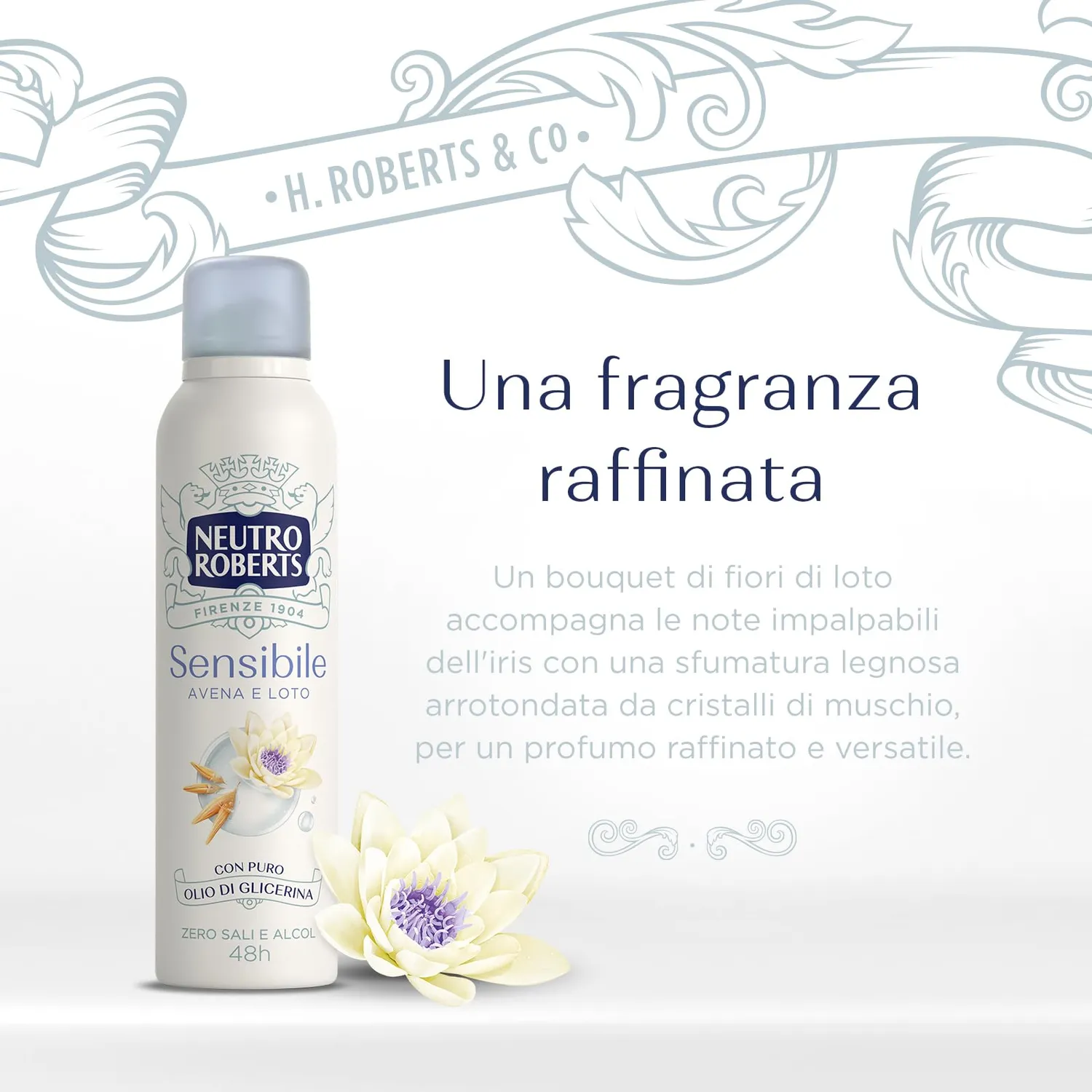 Neutro Roberts Sensibile Deodorante Spray 150 ml Avena e Loto