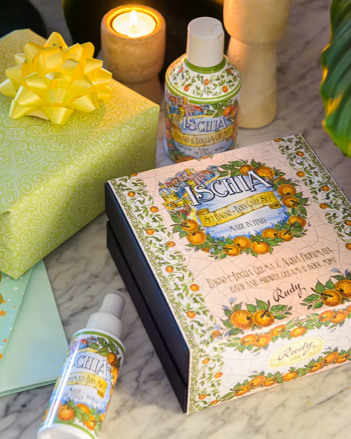 Rudy Profumi Ischia set regalo bagnodoccia 250 ml + acqua 100 ml