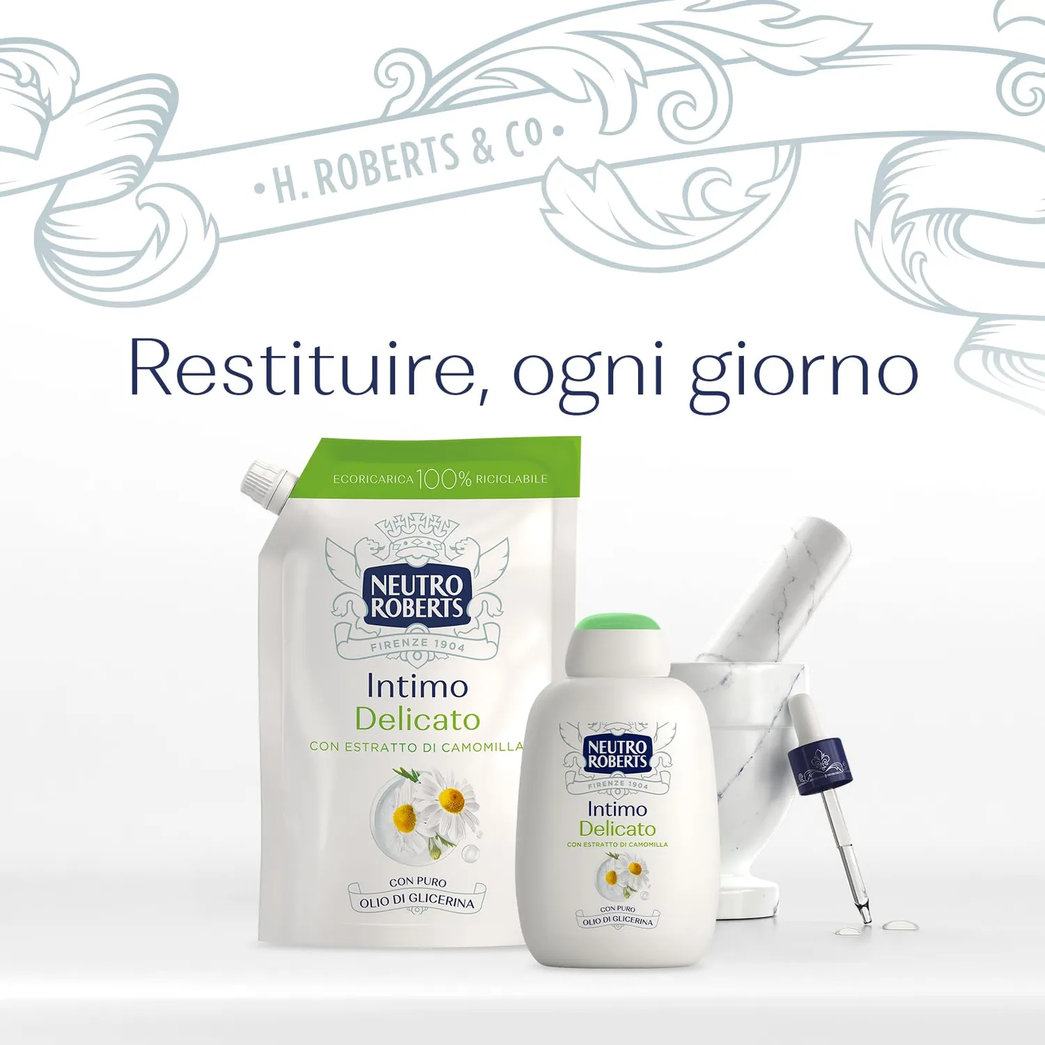 Neutro Roberts Intimo Camomilla detergente intimo 400 ml pelli sensibili