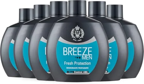 Breeze Men Squeeze Fresh Protection deodorante 6x100 ml no gas