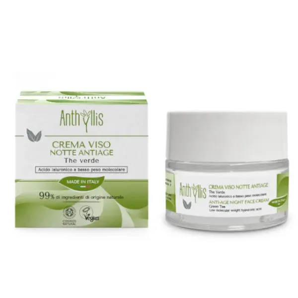 Pierpaoli Anthyllis Crema notte 50 ml tè verde antiage