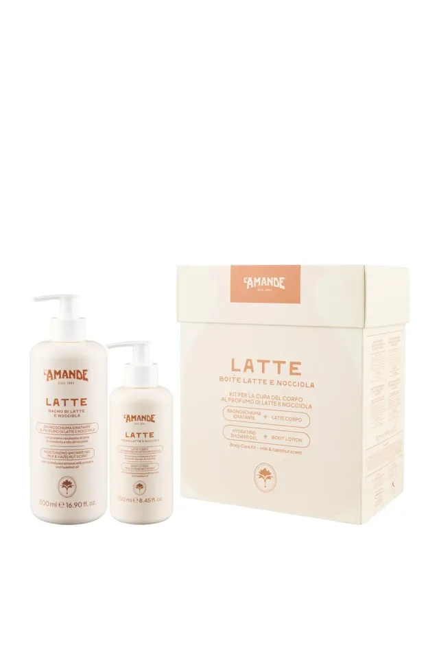 L'Amande L'Officine Des Sens Kit Corpo Latte Nocciola 2 Pezzi