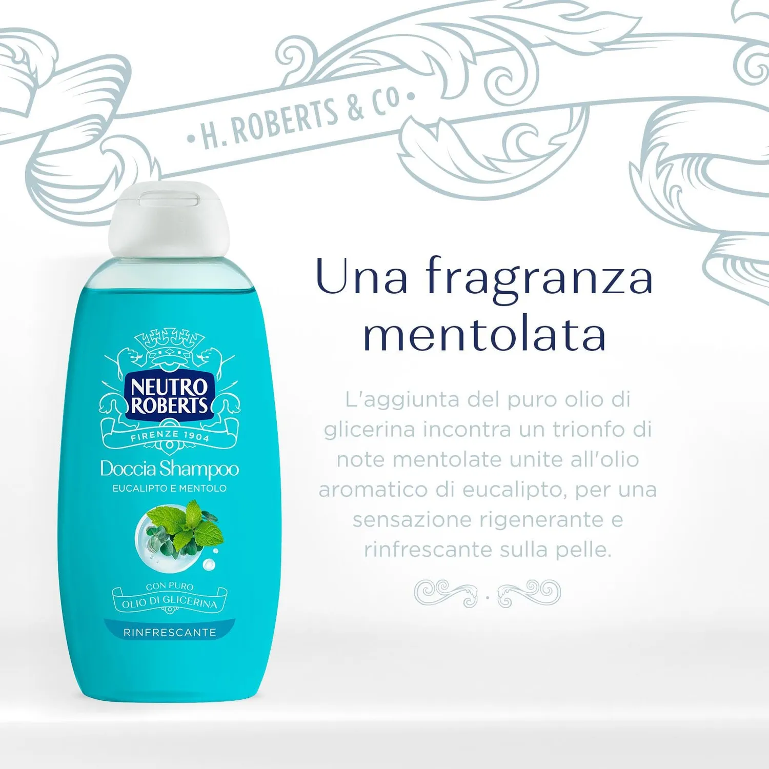 Neutro Roberts Rinfrescante doccia shampoo 250 ml menta