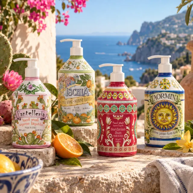 Rudy Profumi Maioliche Isole bundle sapone mani 4x500 ml