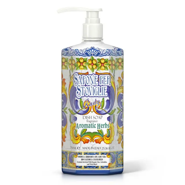 Rudy Casa Erbe Aromatiche detersivo piatti 750 ml mani