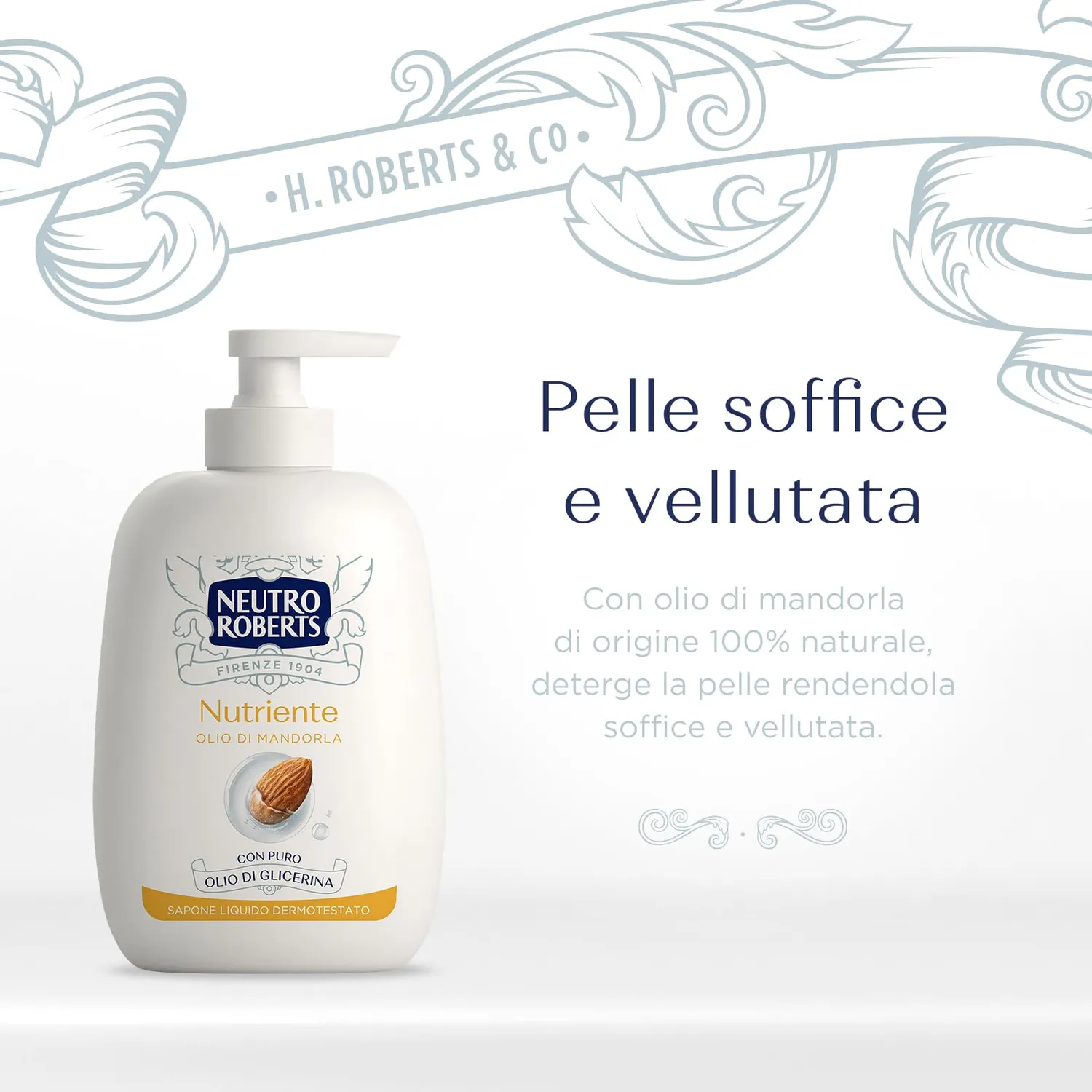 Neutro Roberts Nutriente Sapone Liquido Mani 200 ml Mandorla
