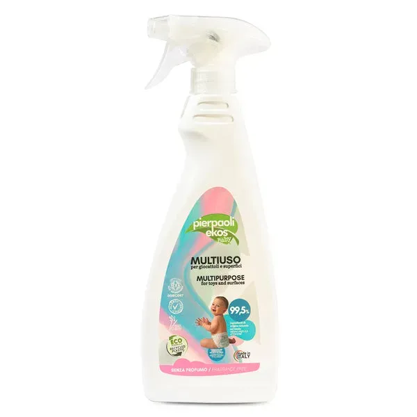 Pierpaoli Ekos Multiuso Baby Spray Giocattoli 500ml Senza Profumo