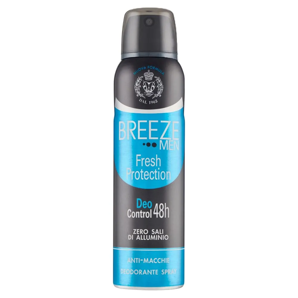 Breeze Men Fresh Protection Deodorante Spray 6x150 ml senza alluminio