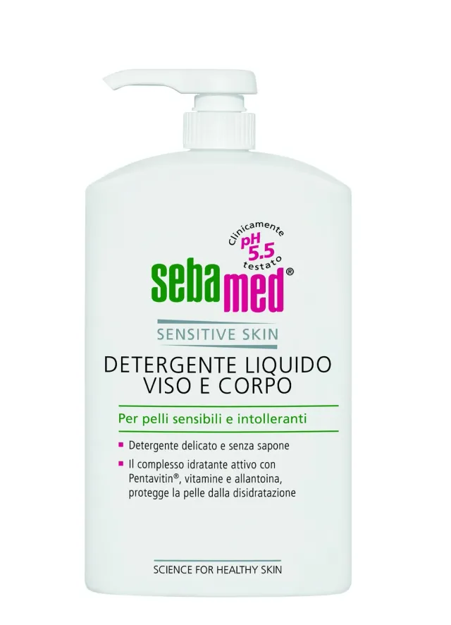 Sebamed Detergente Liquido Viso e Corpo pH 5.5 flacone 1 l pelli sensibili
