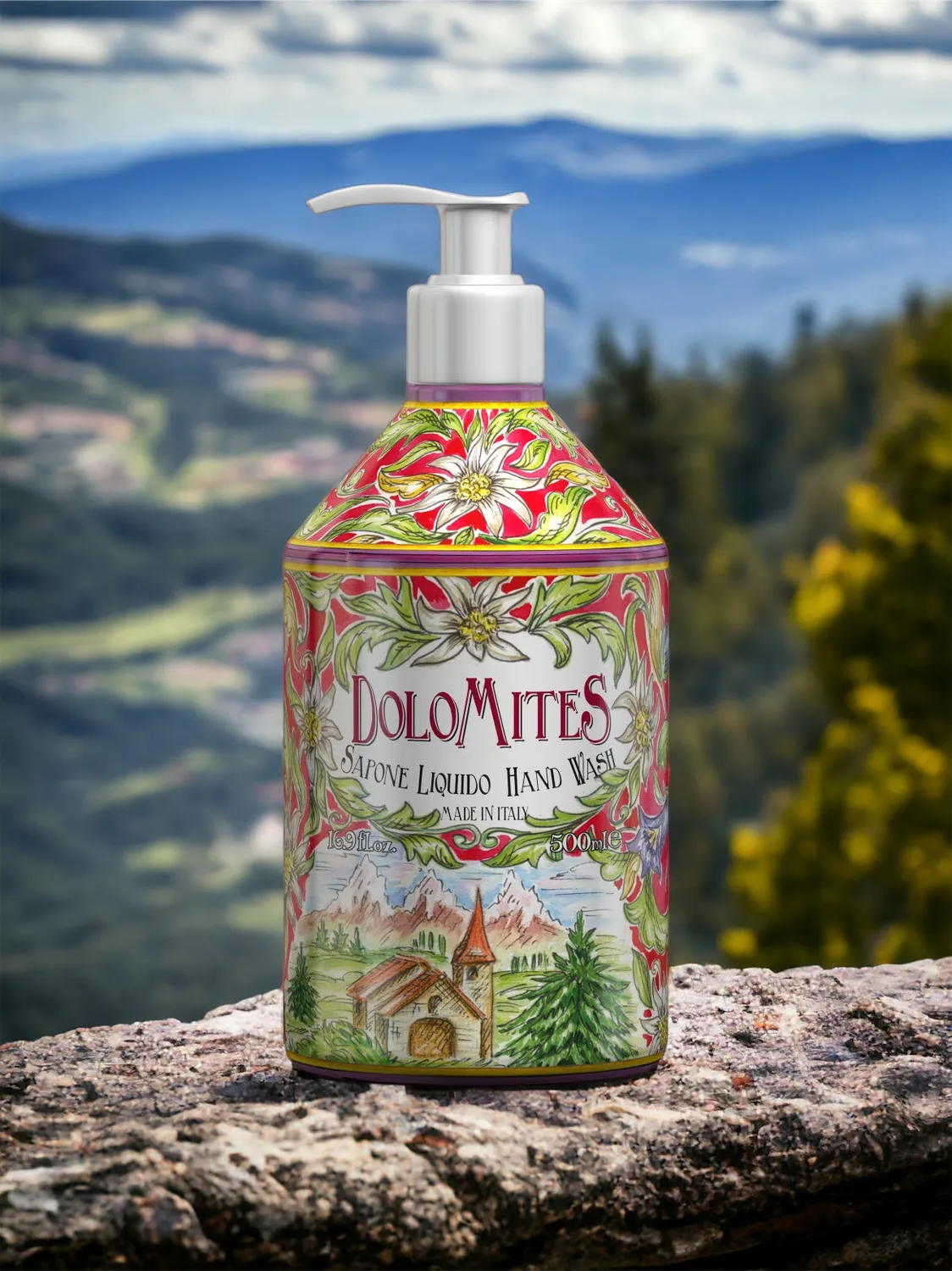 Rudy Profumi Dolomites Sapone Liquido Mani 500 ml ambrato legnoso