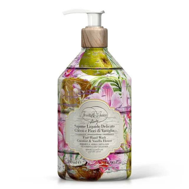 Rudy Fruit Juice Cocco Vaniglia sapone mani 500 ml gourmand