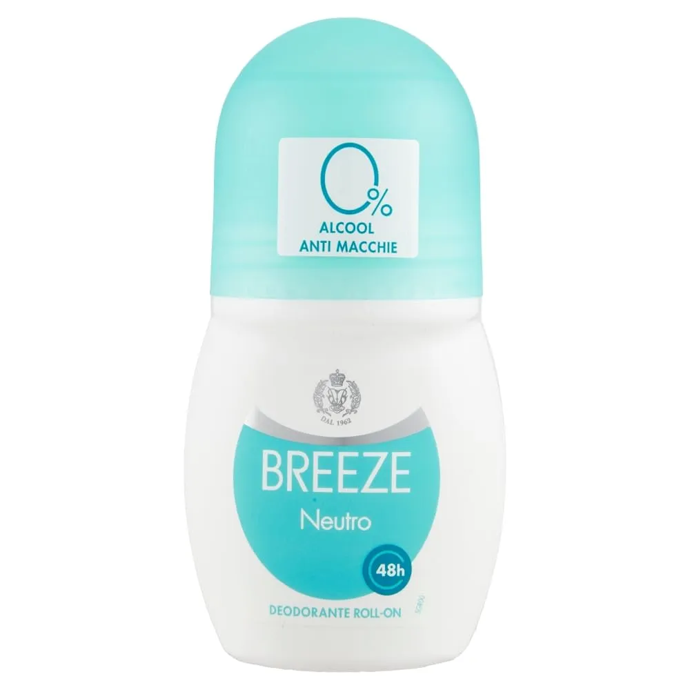 Breeze Neutro deodorante roll on 6x50 ml 48h antimacchia