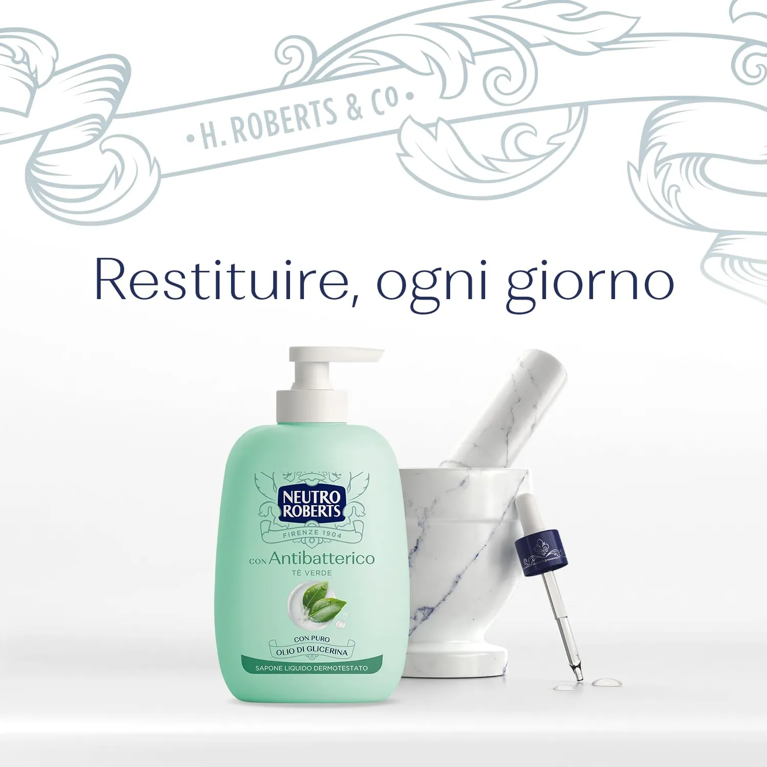 Neutro Roberts Antibatterico Sapone Liquido 6x200 ml Te Verde