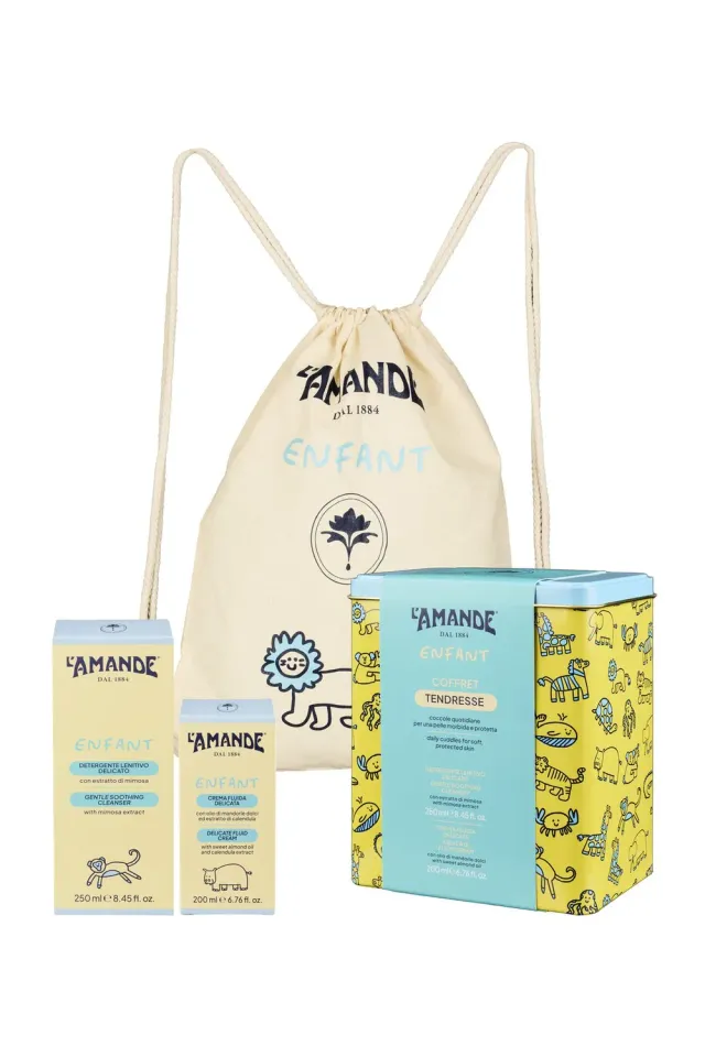 L'Amande La Famille Enfant kit bambino detergente + crema