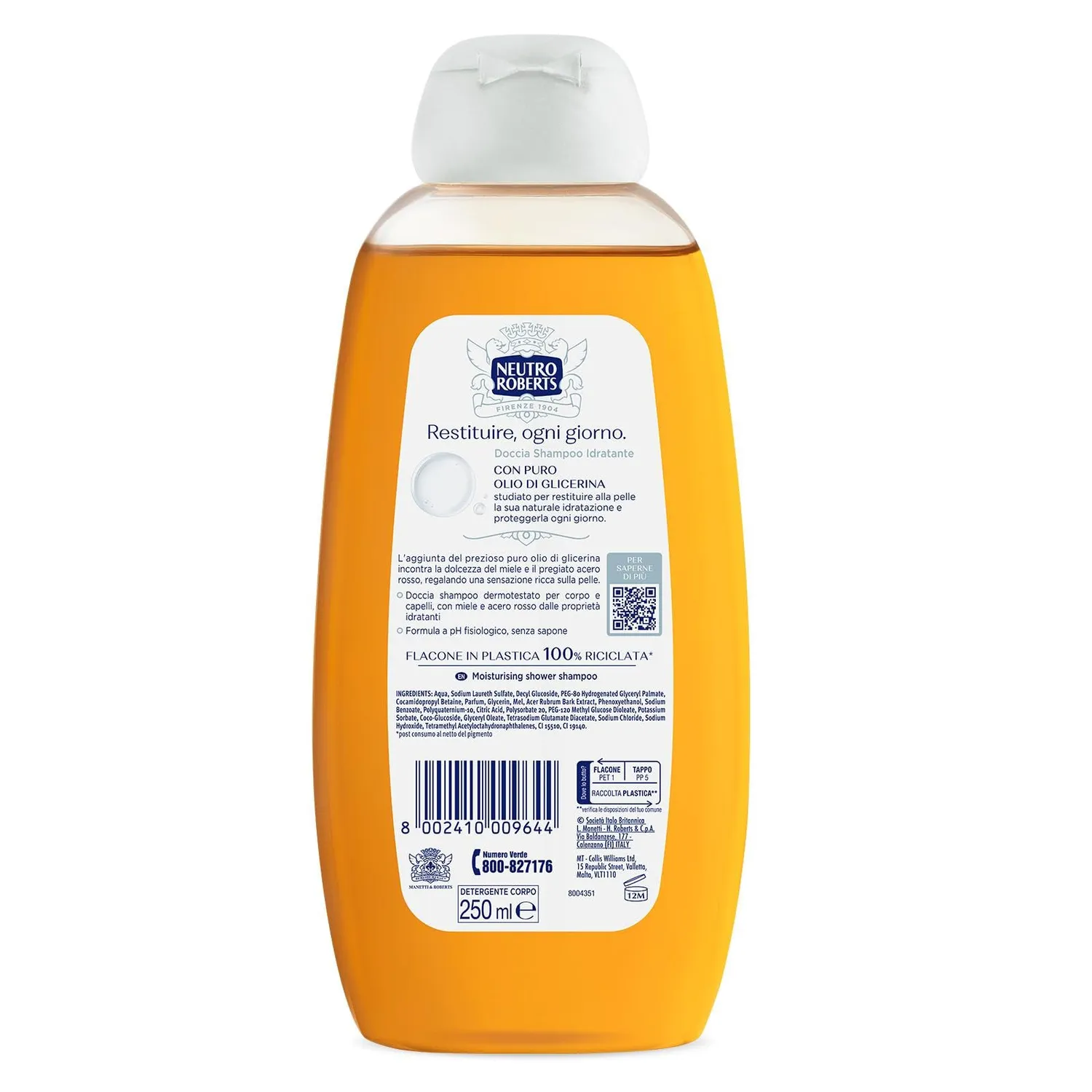 Neutro Roberts Doccia Shampoo Mela 6x250 ml 2in1