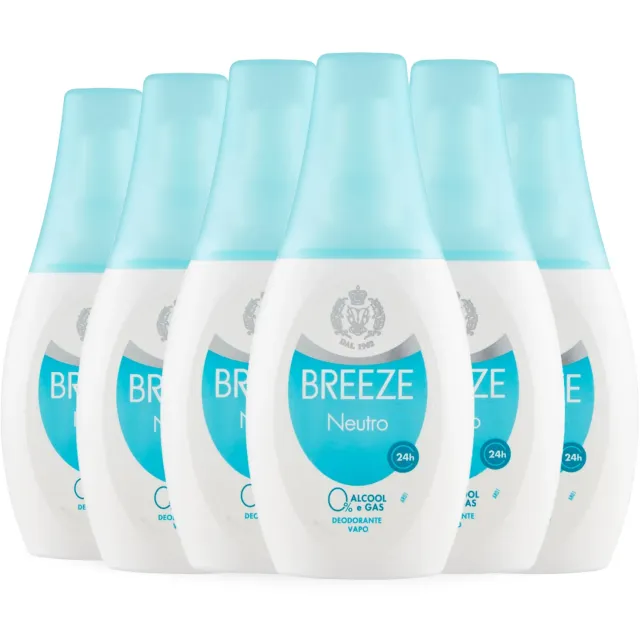Breeze Neutro deodorante vapo no gas 6x75 ml senza profumo