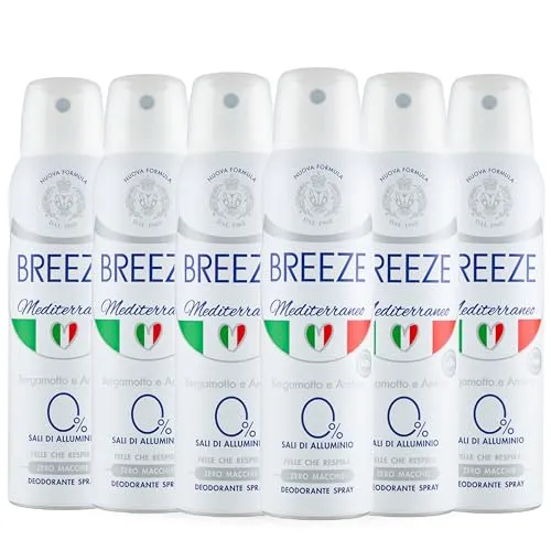 Breeze Mediterraneo deodorante spray 6x150 ml bergamotto