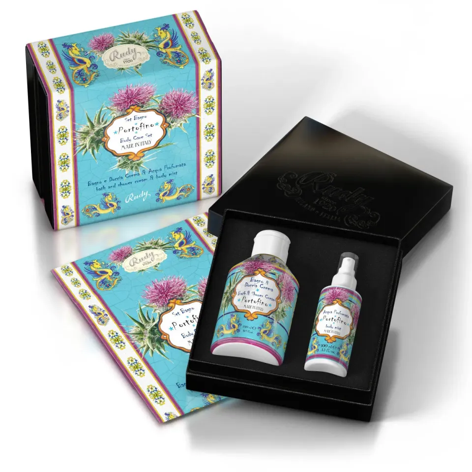 Rudy Maioliche Portofino cofanetto bagnodoccia 250 ml + acqua 100 ml