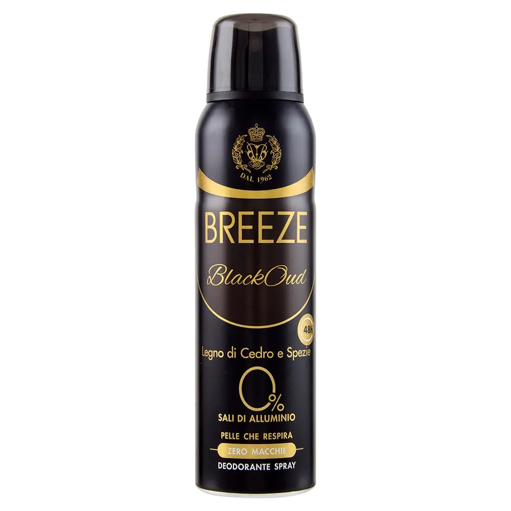 Breeze Blackoud deodorante spray 6x150 ml aromatico