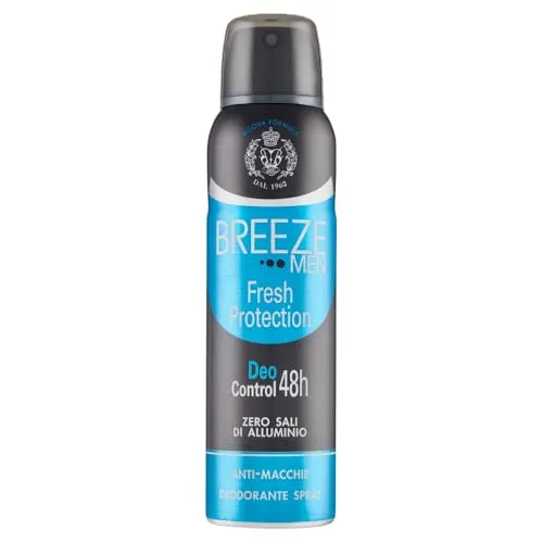 Breeze Men Fresh Protection Deodorante Spray 6x150 ml senza alluminio