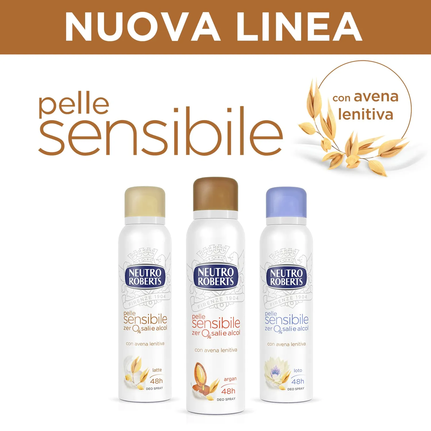 Neutro Roberts Avena e Latte deodorante spray 150 ml delicato