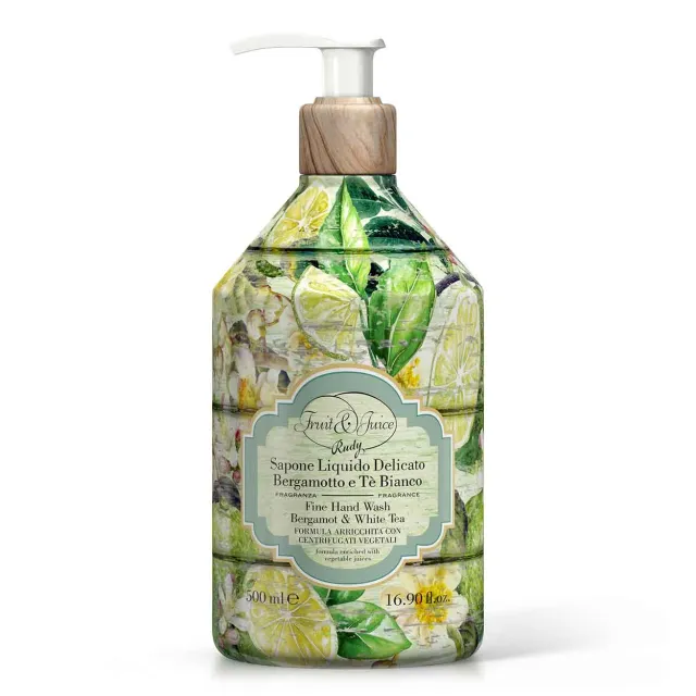Rudy Profumi Fruit Juice sapone mani 500 ml bergamotto te bianco