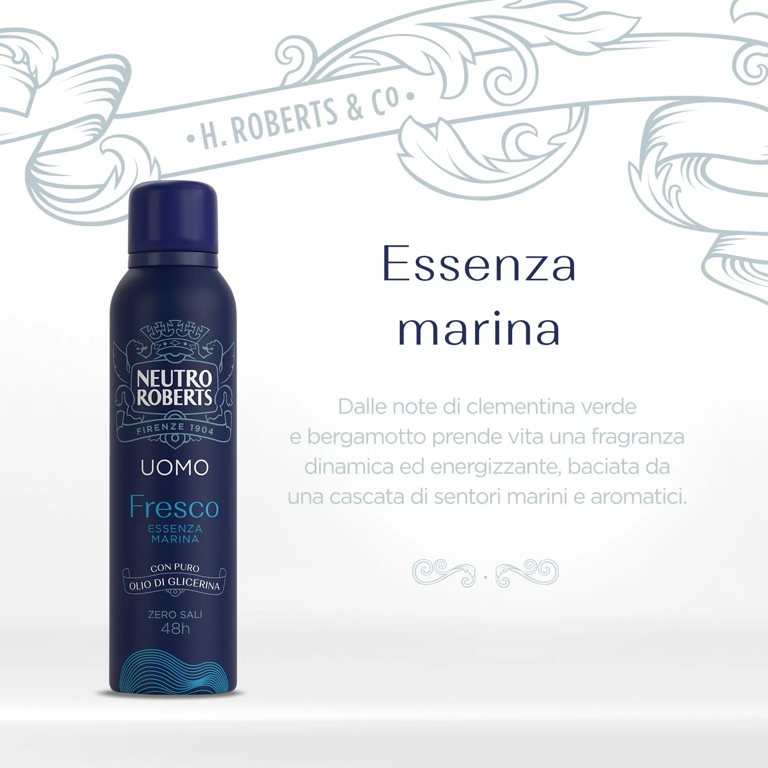 Neutro Roberts Essenza Marina Deodorante Spray Uomo 150 ml 48h