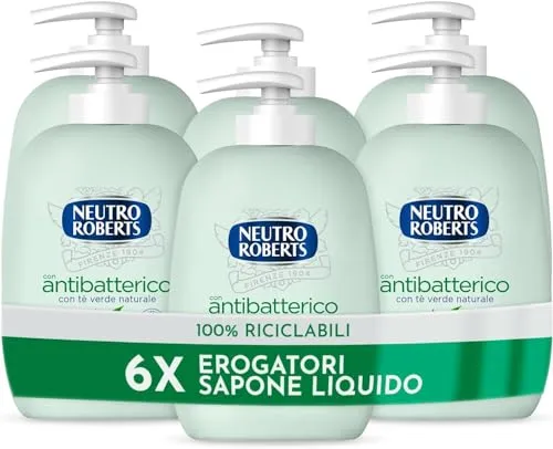 Neutro Roberts Antibatterico Sapone Liquido 6x200 ml Te Verde