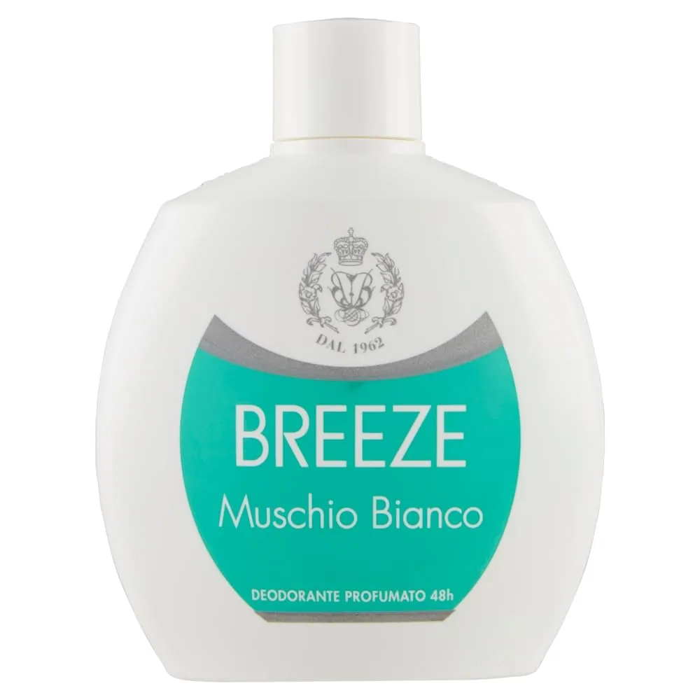 Breeze Squeeze Muschio Bianco deodorante 6x100 ml senza gas