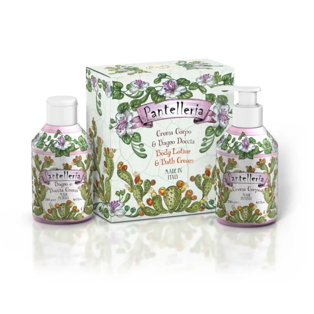 Rudy Pantelleria Set Bagno 250+250 ml Bagnoschiuma Crema