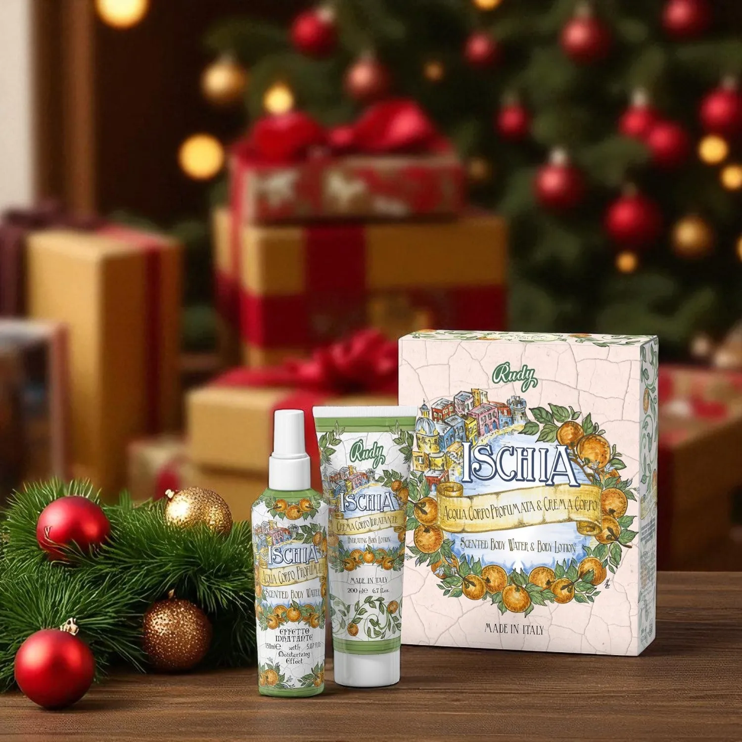 Rudy Profumi Maioliche Ischia set regalo acqua+crema agrumato