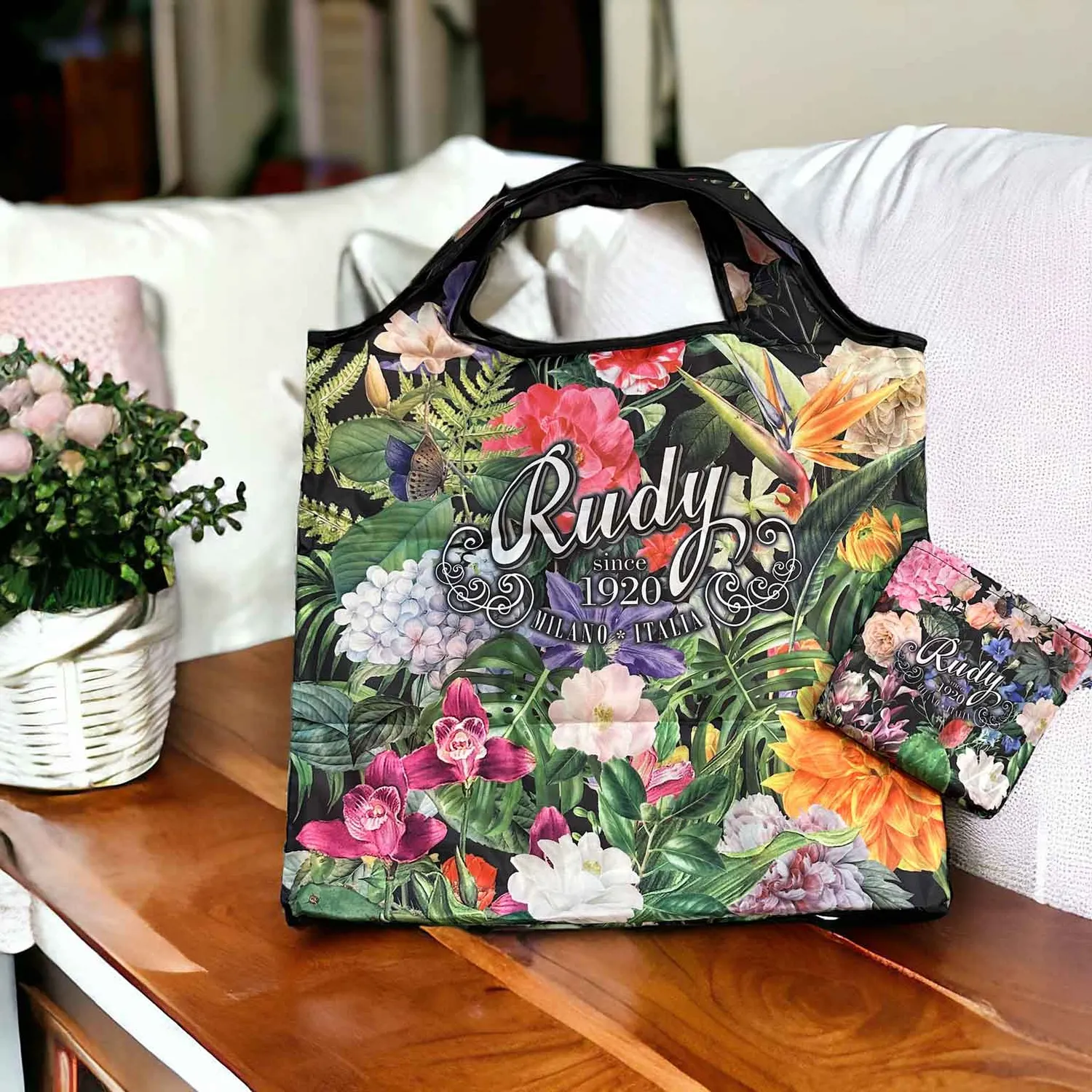 Rudy Profumi Nature&Arome shopper pieghevole 43x40 cm floreale