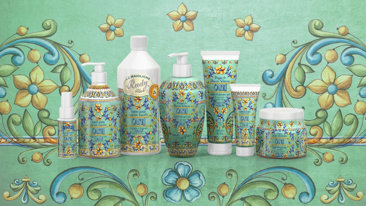 Rudy Profumi Maioliche Capri Bagnodoccia 700 ml Iris Ylang