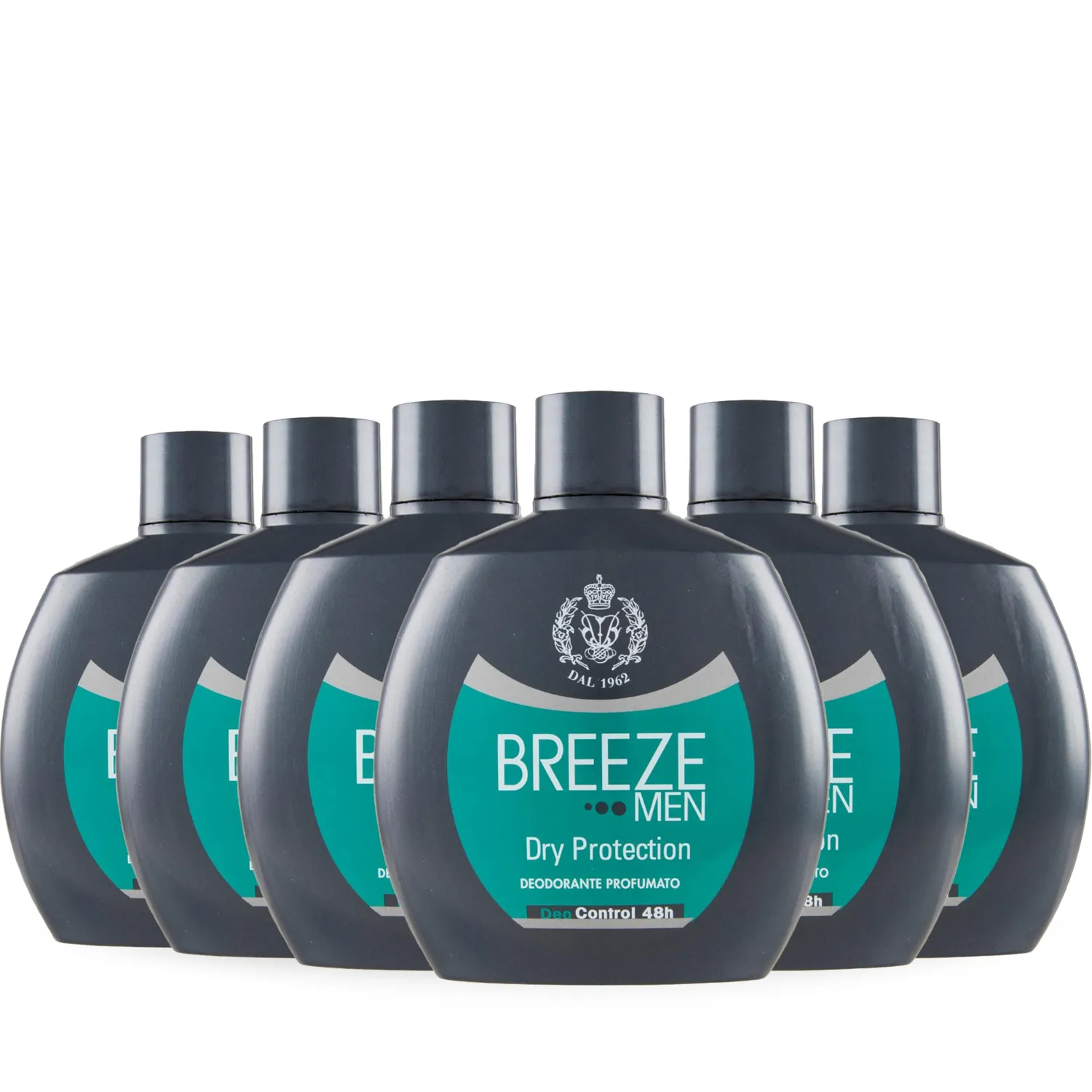Breeze Men Squeeze Fresh Protection deodorante 6x100 ml no gas