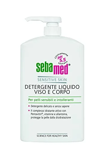 Sebamed Detergente Liquido Viso e Corpo pH 5.5 flacone 1 l pelli sensibili