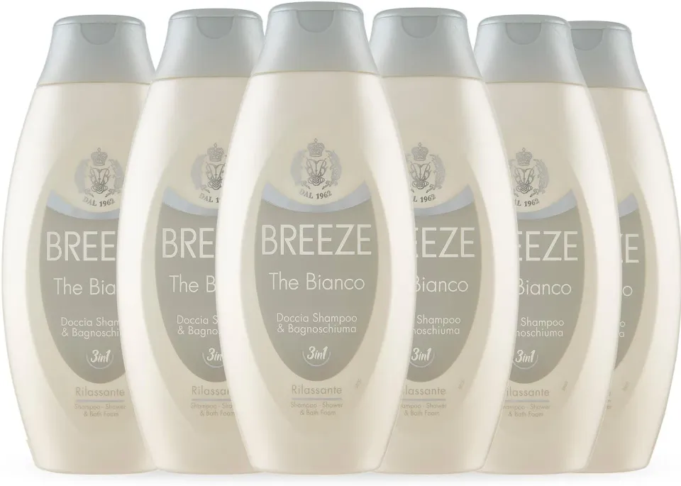 Breeze Thè Bianco bagnoschiuma doccia shampoo 6x400 ml pH