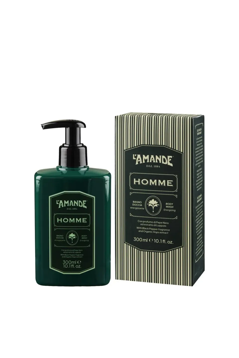 L'Amande Enfant bagno doccia energizzante uomo pepe nero