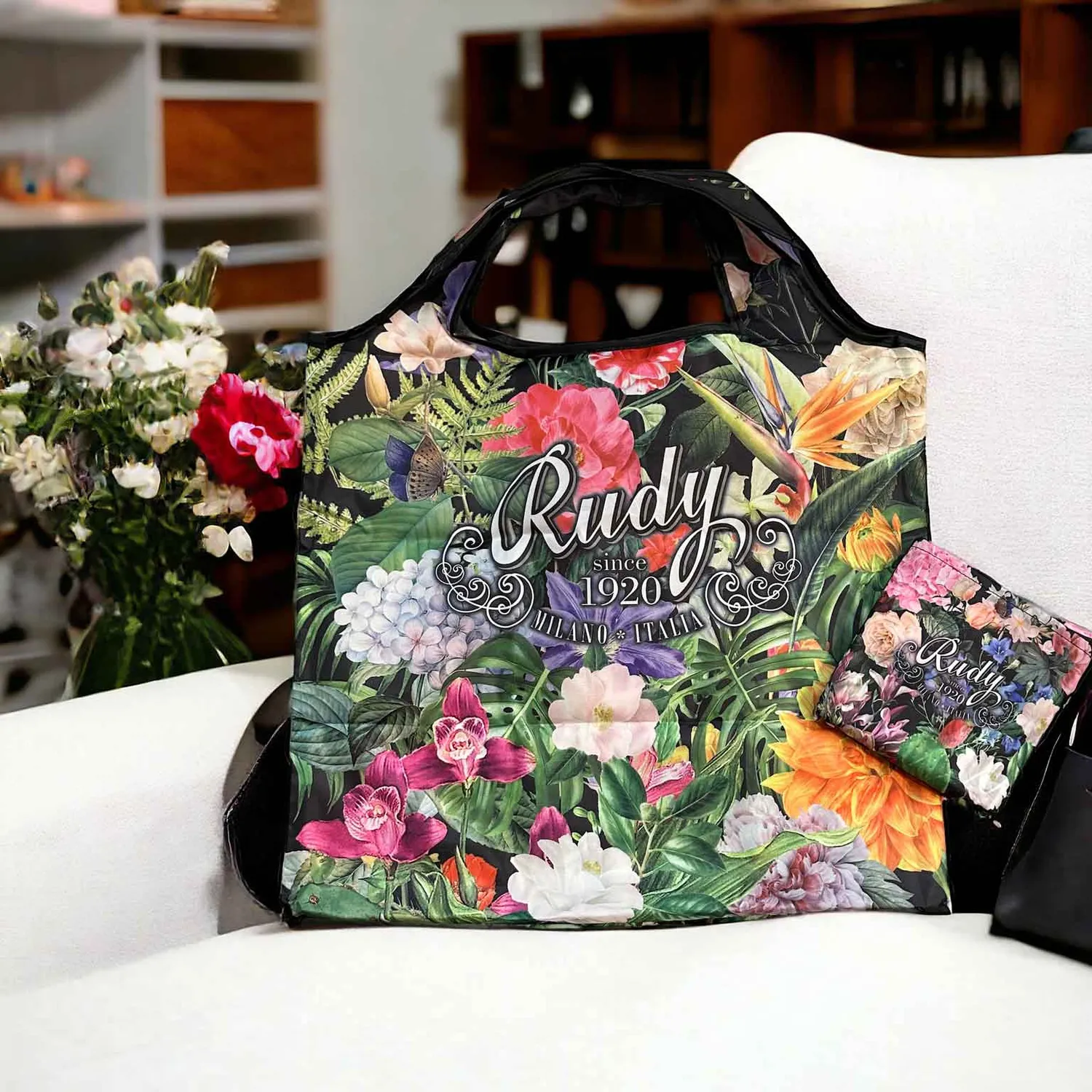 Rudy Profumi Nature&Arome shopper pieghevole 43x40 cm floreale