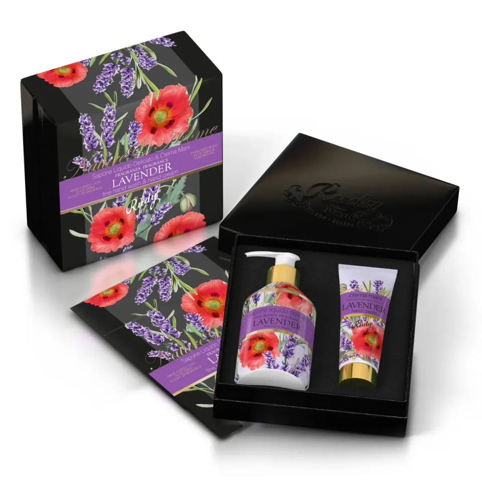 Rudy Nature&Arome Lavender set regalo sapone 250 ml + crema 100 ml