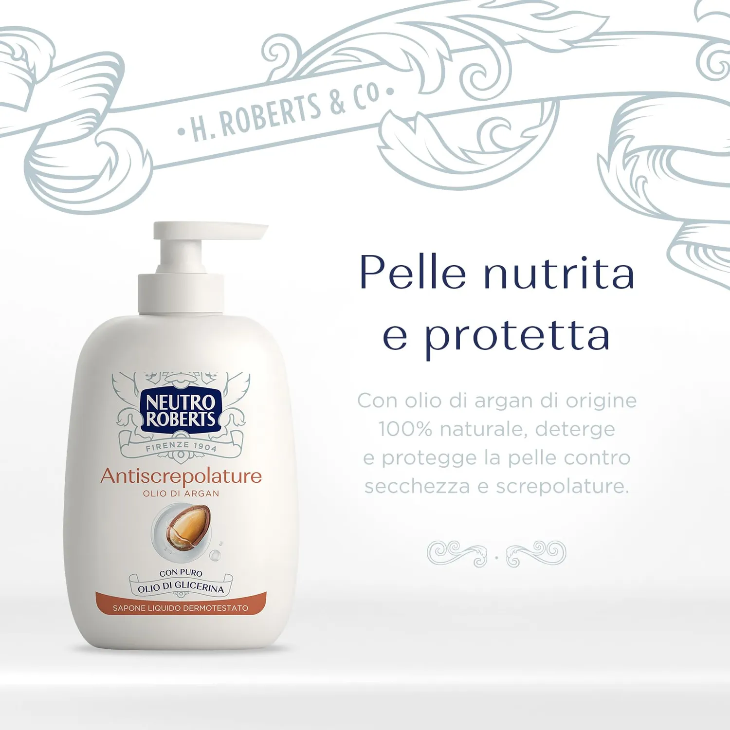 Neutro Roberts Antiscrepolature Sapone Liquido Mani 200 ml Olio Argan