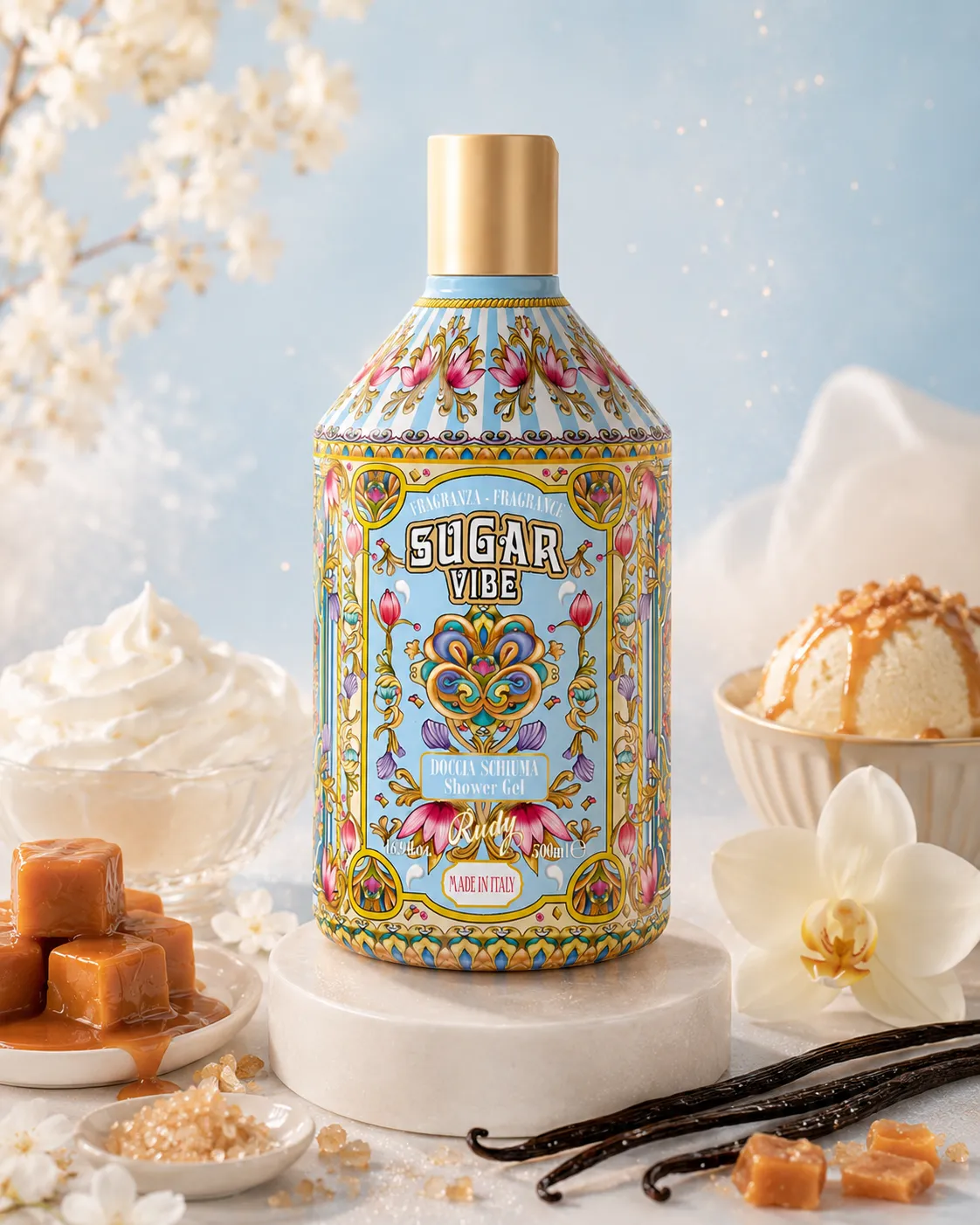Rudy Profumi Gourmand Sugar Vibe bagnoschiuma 500 ml zucchero