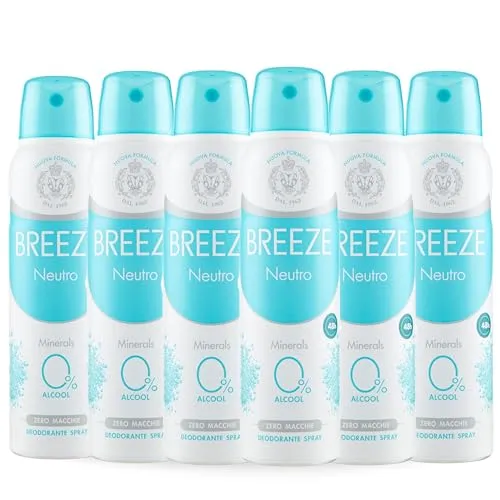 Breeze Neutro deodorante spray 6x150 ml zero macchie