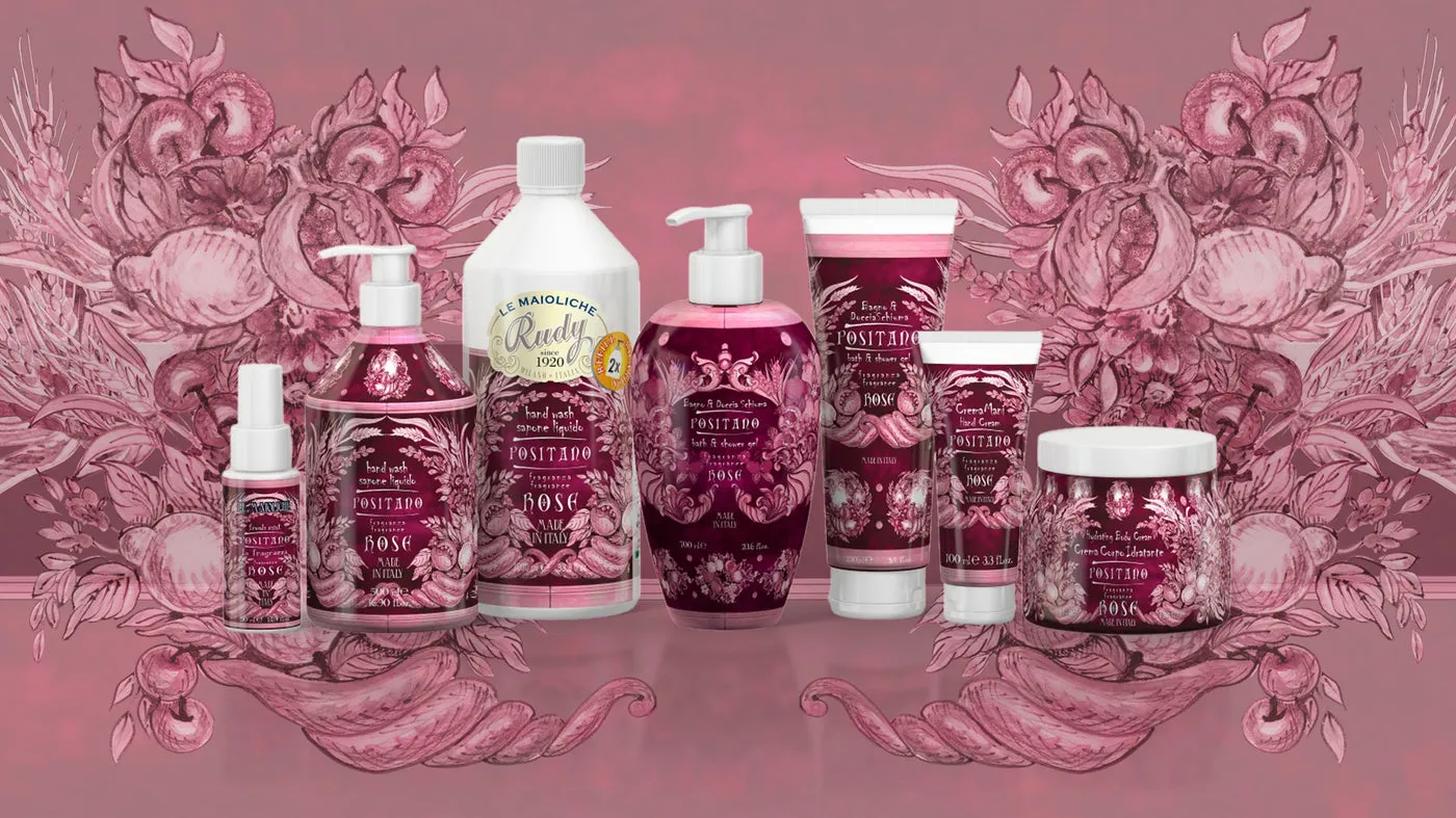 Rudy Maioliche Positano spray igienizzante mani 50 ml rosa damascena
