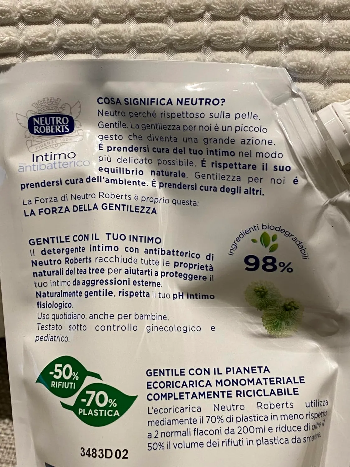 Neutro Roberts Antibatterico detergente intimo 400 ml tea tree