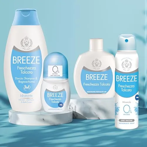 Breeze Freschezza Talcata Deodorante Roll-On 6x50 ml 48h