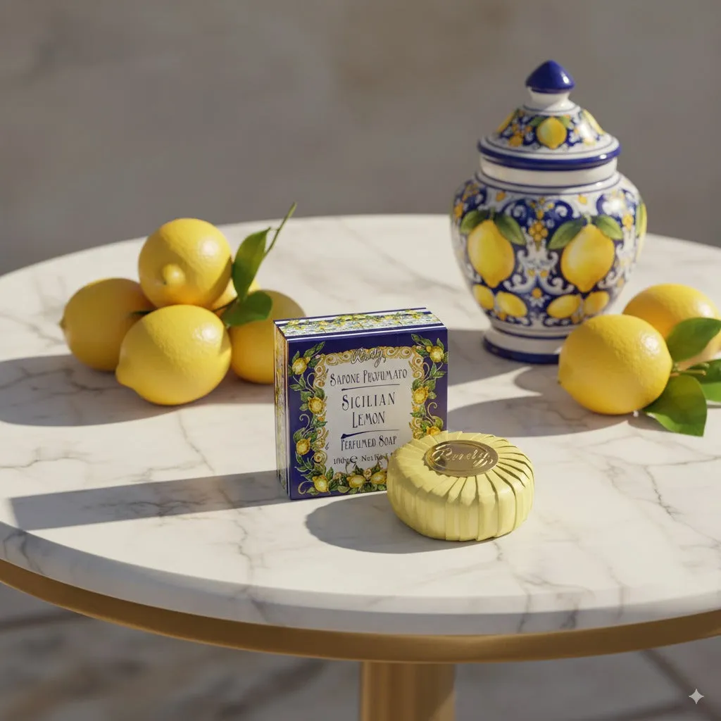 Rudy Profumi Maioliche saponetta 100 g limoni Sicilia agrumata